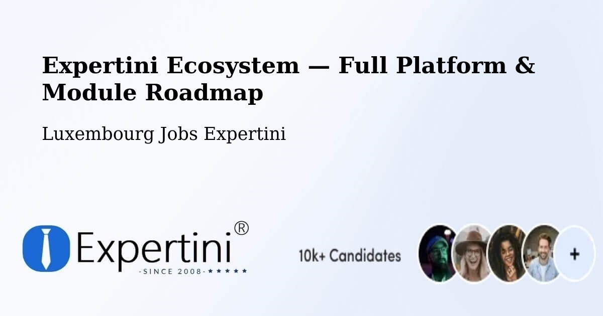 Expertini Ecosystem — Full Platform & Module Roadmap – Heffingen